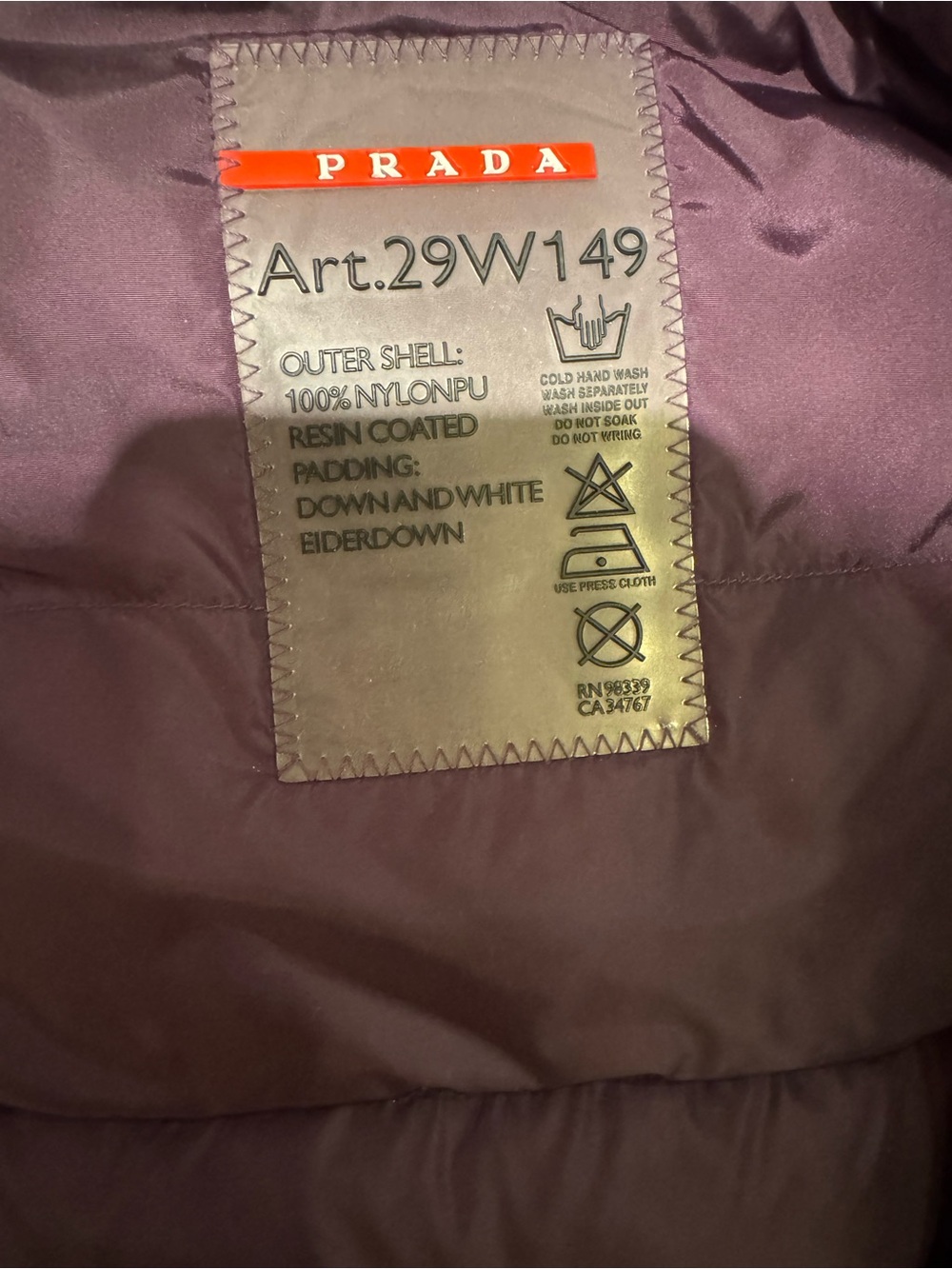 Prada Nylon Down Jacket - Picture 5 of 5